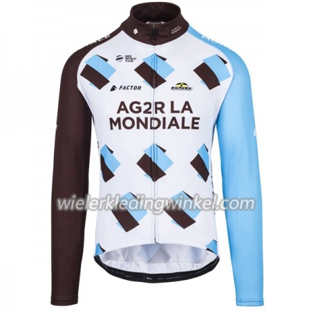 Wielershirt 2017 AG2R La Mondiale N001 Lange Mouw